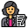 autore-esterno-occupazione-femminile-avatar-itim2101-colore-lineare-itim2101 icon