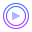 Play dentro de um círculo icon