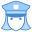 Polizist weiblich icon