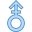 Simbolo Maschio Stilizzato Verticale icon