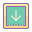 Quadrat runter icon