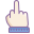 Obscene gesture icon