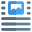 Top picture document attachment page-layout setting interface icon