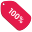 100% Off icon