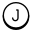 동그라미가있는 J icon