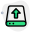 Upload files on a single server computer disk drive icon