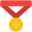 Medal for honor in sports for the achievement icon