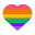 Cuore arcobaleno icon