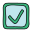 Ausgefüllte Checkbox icon