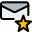 Starred favorite mail icon