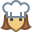 Cocinero de sexo femenino icon