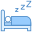 Sleeping in Bed icon