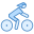 Radfahren auf Radstrecke icon