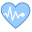 Herz mit Puls icon