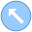 Circled Up Left icon