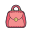 Sac à main rouge icon