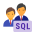 Grupo de administradores de base de datos SQL icon