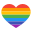 Corazón arcoiris icon