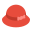 Sombrero de fieltro rojo icon