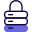 Server with admin access locked isolated on white background icon