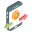 Mobile Bitcoin Transfer icon