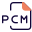 PCM is the conventional method for converting analog audio into digital audio icon