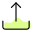 Digital upload document file with tray technology icon