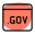 Dot gov domain for sale under landing page template icon