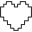 Corazón del pixel icon