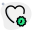 Coronavirus patient with a cardiovascular disease isolated on a white background icon