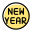 Happy new year sticker texts and messages to share icon