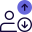 usuario-externo-en-línea-clasificación-flechas-arriba-y-abajo-seo-solid-tal-revivo icon