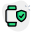 Smartwatch antivirus defensive program installed in built icon