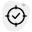 Target crosshair with tickmark isolated on a white background icon