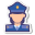 Polizist weiblich icon