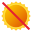 Não expor à luz solar icon