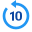 Reculer de 10 icon