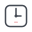 Reloj cuadrado icon