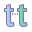 Lowercase t icon