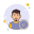 Attach Resume Male icon