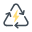 Segno del triangolo energetico icon