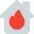 外部房屋损坏保护计划隔离在白色背景保护颜色颜色 tal-revivo icon