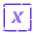 Coordonnée X icon