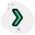 Single chevron arrow as a notch badge icon