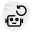 Backup robot programming language isolated on a white background icon