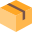 Delivery box package for logistic service handling icon