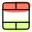 Blank cell spread-sheet cell section interface key icon