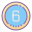 6 en círculo icon