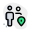 Users location shared among full family members icon