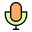 Microphone for audio amplification recording and for other purposes icon